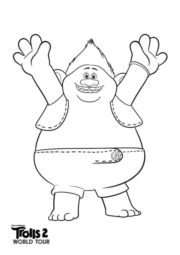 Dibujo de ¡Feliz Biggie para Colorear y Imprimir