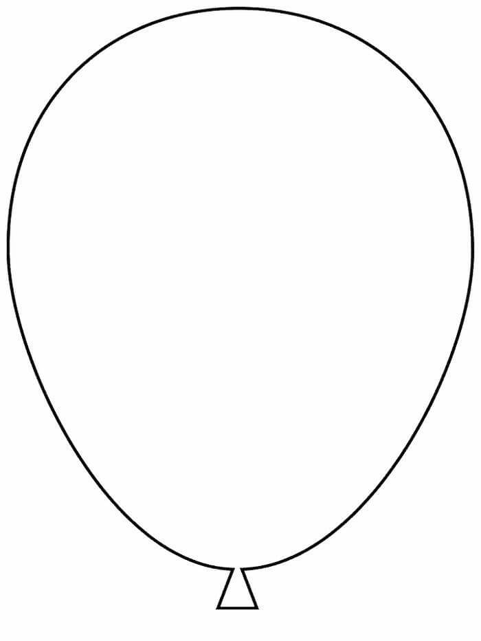 Dibujo de Globo Basíco para Colorear y Imprimir