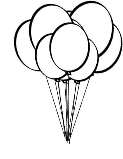 Dibujo de Globo Impresionante para Colorear y Imprimir