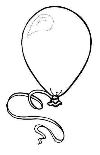 Dibujo de Gran Globo para Colorear y Imprimir