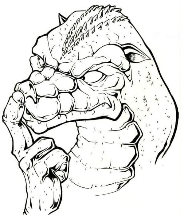 Godzilla para Colorear
