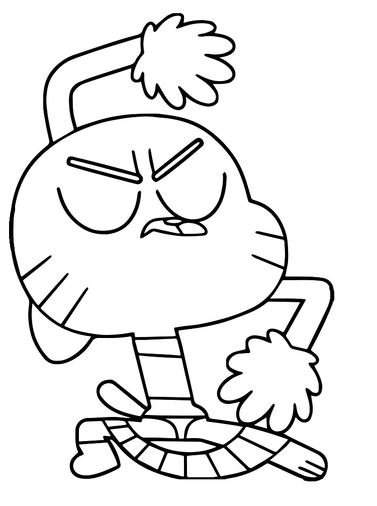 Dibujo de Baile de Goma Mascar para Colorear y Imprimir