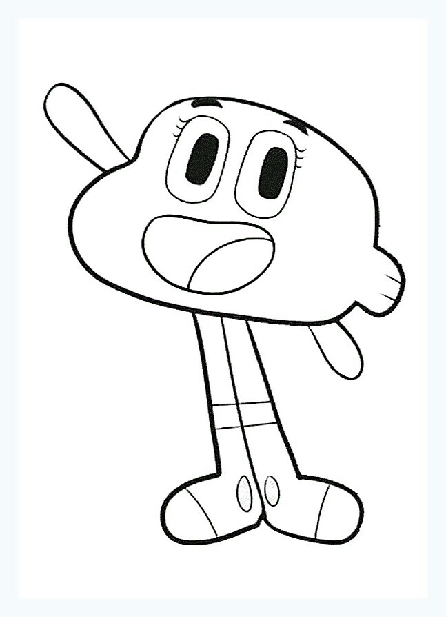 Dibujo de Darwin de Hola para Colorear y Imprimir