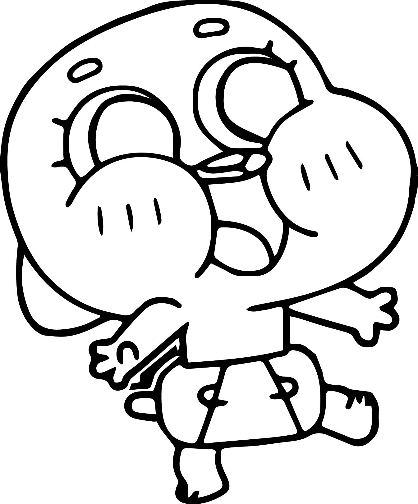 Dibujo de Linda Bebé Goma de Mascar para Colorear y Imprimir