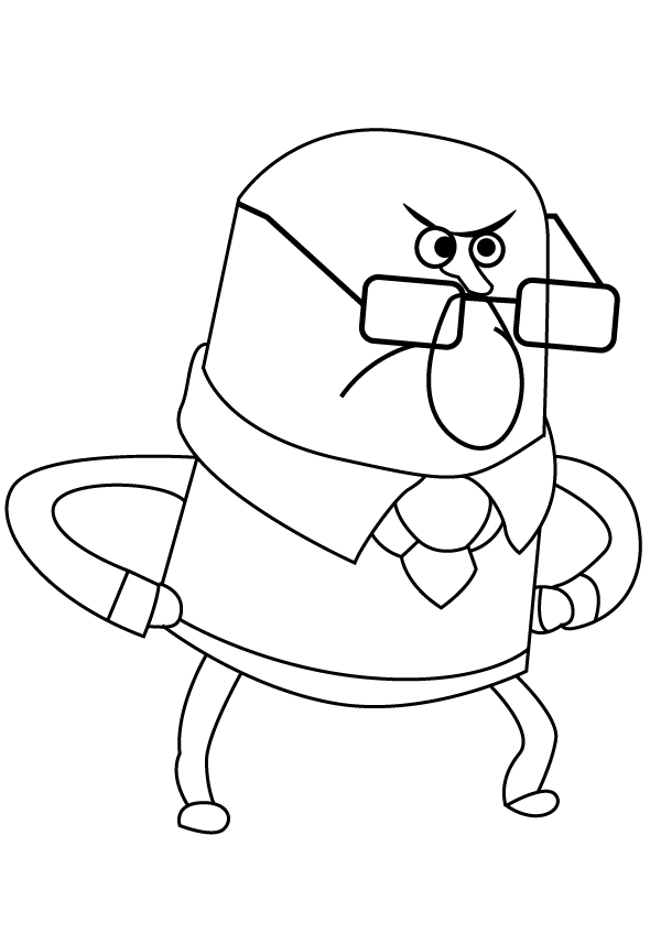 Dibujo de Sr Robinson para Colorear y Imprimir