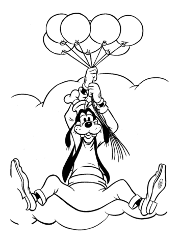 Goofy para Colorear