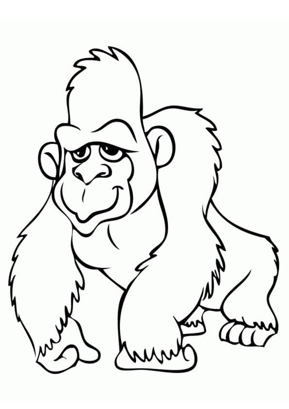 Gorila para Colorear