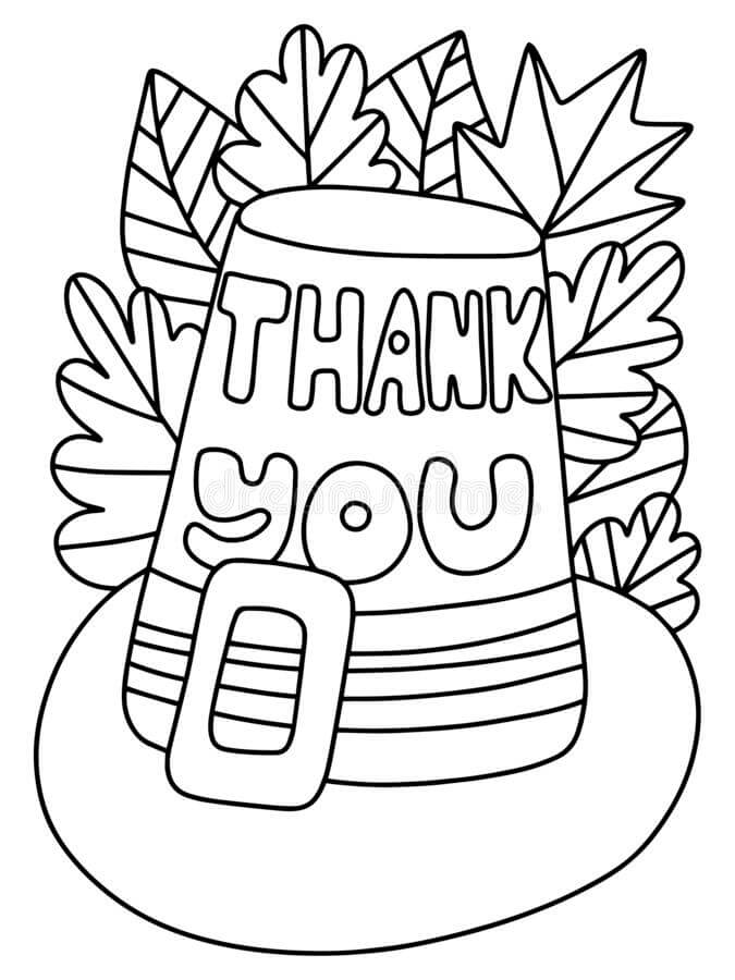 Dibujo de Genial Gracias para Colorear y Imprimir