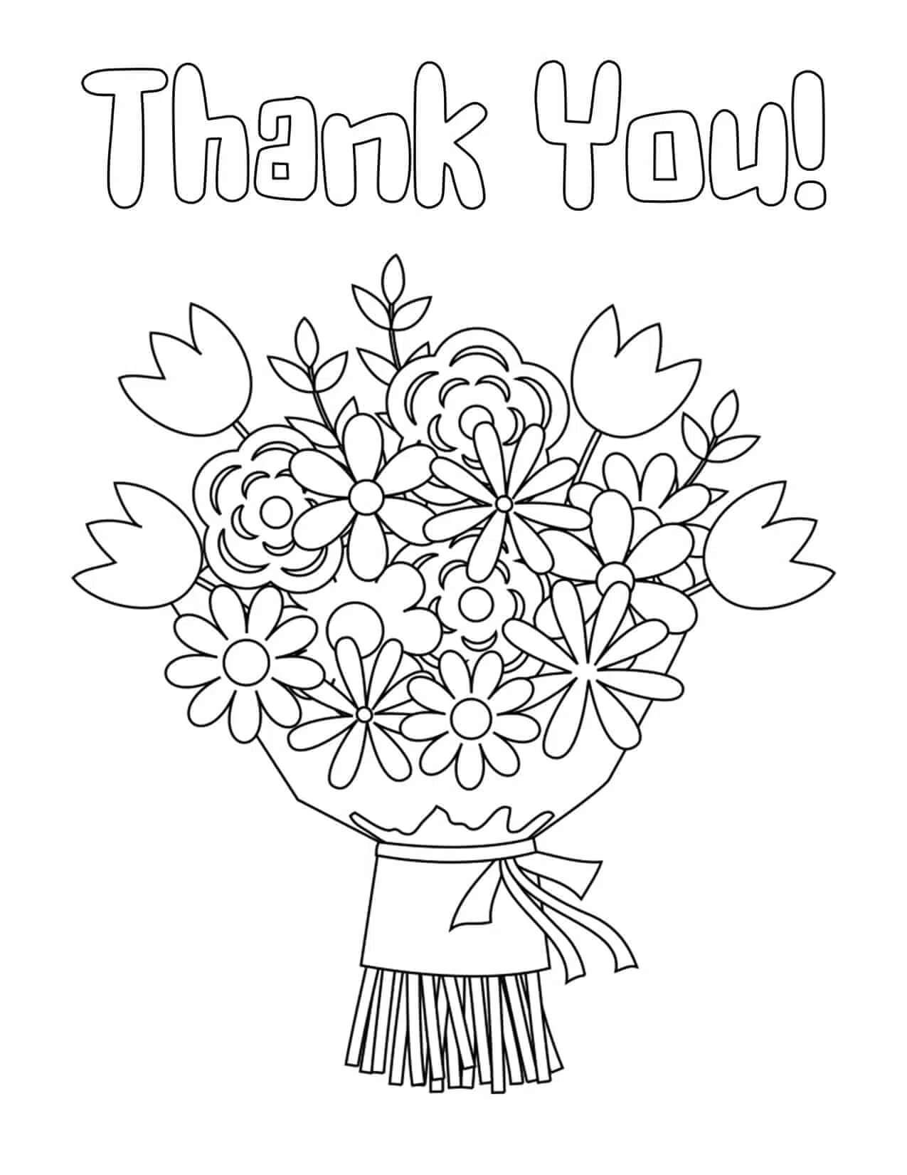 Dibujo de Normal Gracias para Colorear y Imprimir