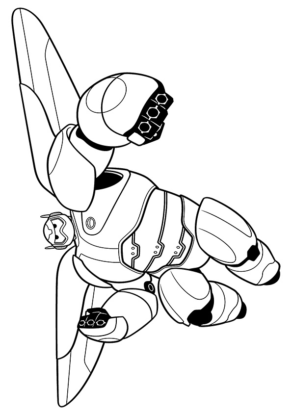 Gran Héroe 6 para Colorear