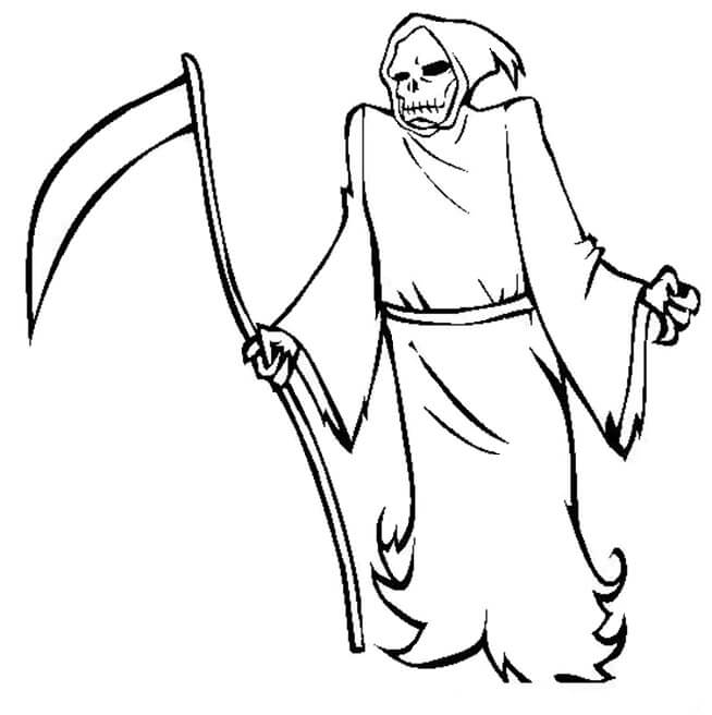 Dibujo de Parca de Víspera de Todos Los Santos para Colorear y Imprimir