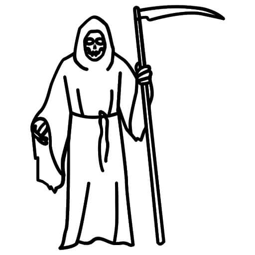 Dibujo de Parca Transparente para Colorear y Imprimir