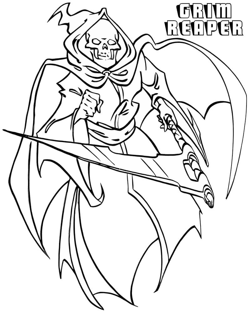 Dibujo de Parca Volando para Colorear y Imprimir