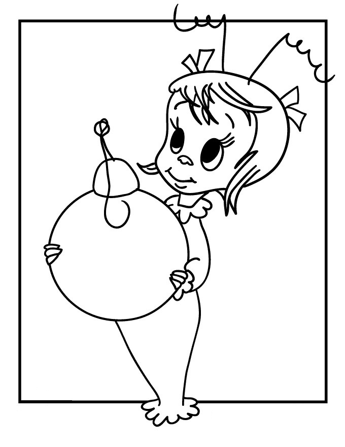 Dibujo de Encantadora Cindy Lou que para Colorear y Imprimir