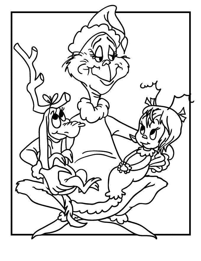 Grinch para Colorear