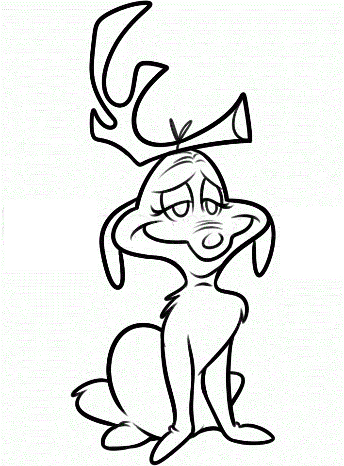 Dibujo de Max Divertido Sonriendo para Colorear y Imprimir
