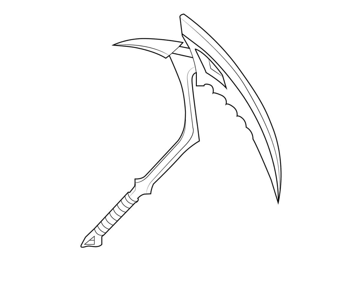 Dibujo de Guadana Carmesi para Colorear y Imprimir