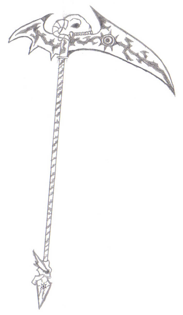 Dibujo de Guadana Fresco para Colorear y Imprimir