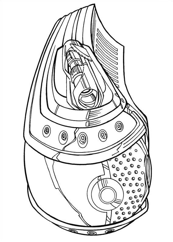 Dibujo de Arma de La Galaxia para Colorear y Imprimir