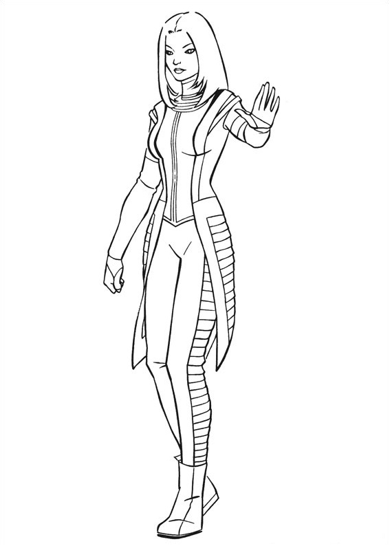 Dibujo de Mantis En Guardianes de La Galaxia para Colorear y Imprimir