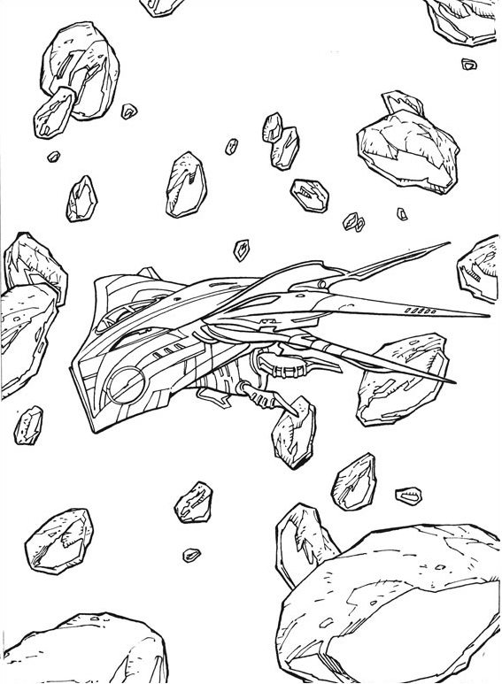 Dibujo de Milano Con Rocas Alrededor para Colorear y Imprimir