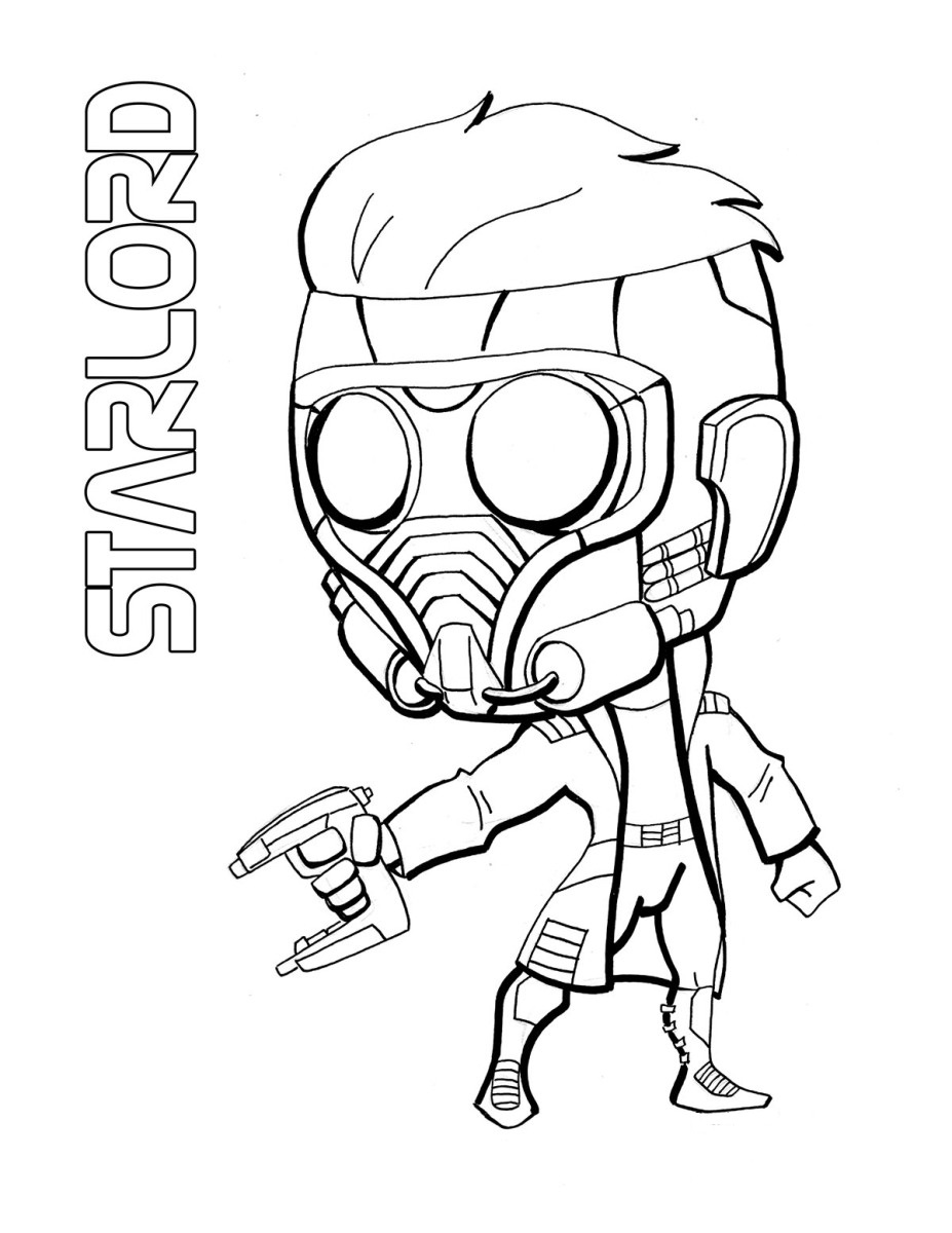 Dibujo de Señor de Las Estrellas de Chibi para Colorear y Imprimir