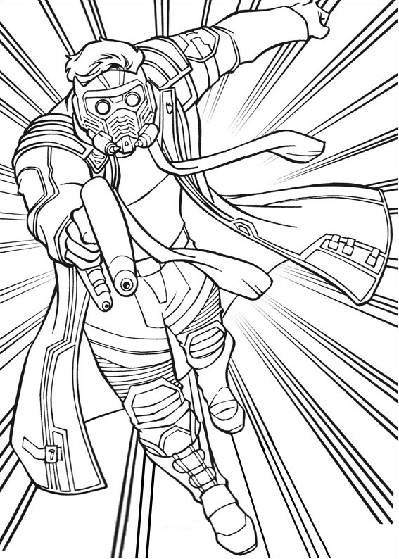 Dibujo de Señor de Las Estrellas Guardian para Colorear y Imprimir