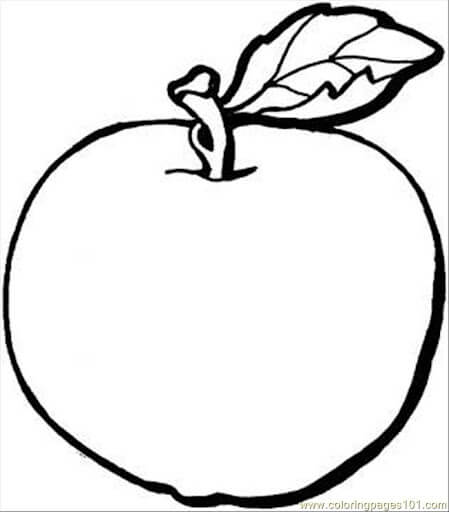 dibujo adorable guayaba para colorear