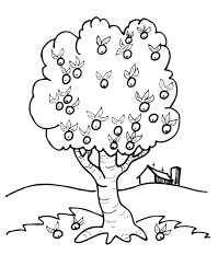 dibujo arbol de guayaba para colorear