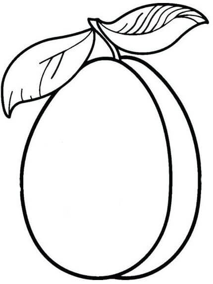 dibujo guayaba hermosa para colorear