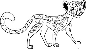 dibujo guepardo adulto para imprimir y colorear