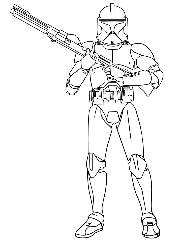 Dibujo de Boba Fett para Colorear y Imprimir