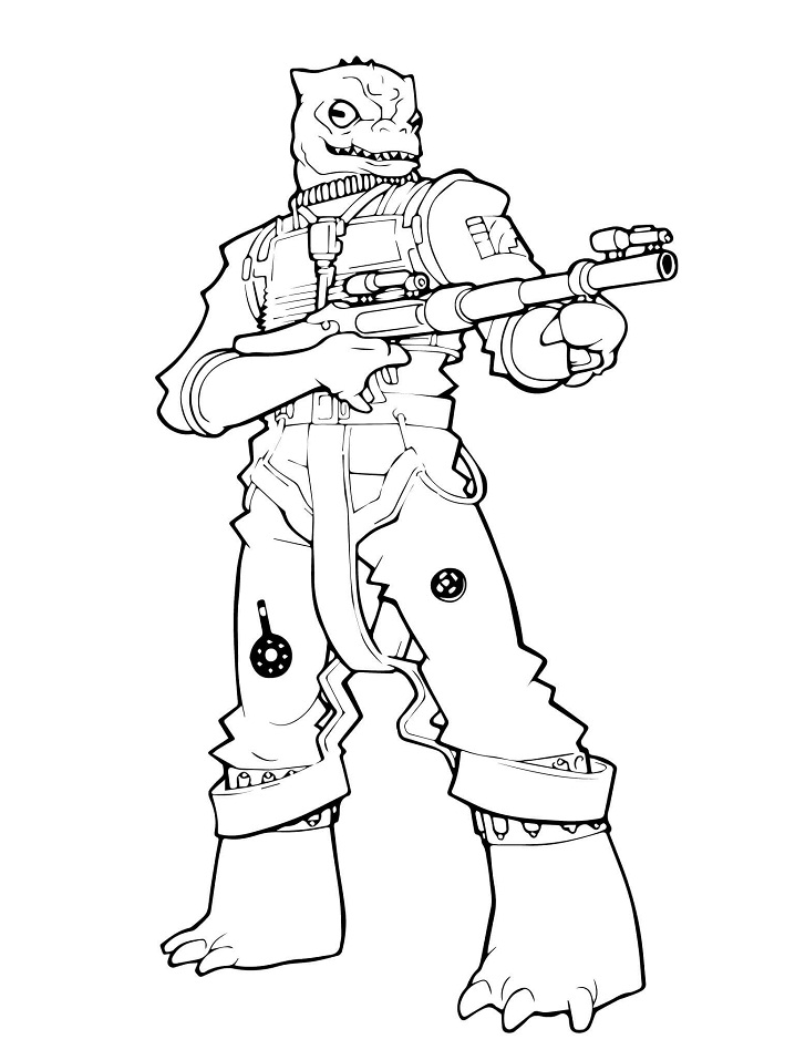 Dibujo de Bossk para Colorear y Imprimir