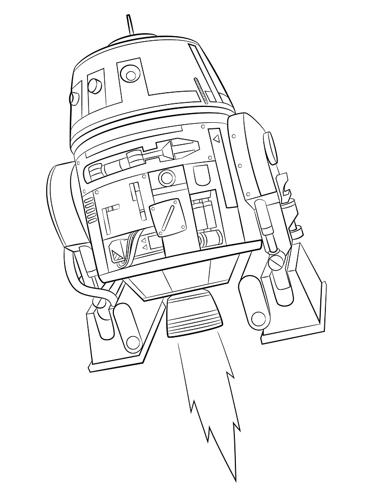 Dibujo de Chopper Rebeldes para Colorear y Imprimir