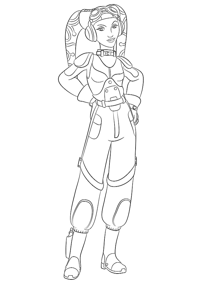 Dibujo de Hera Syndulla para Colorear y Imprimir