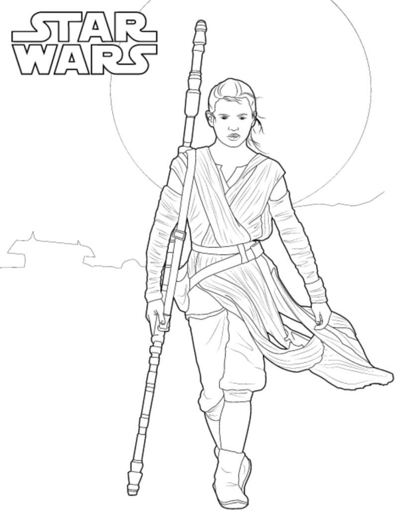 Dibujo de Rey En Guerra de Las Galaxias para Colorear y Imprimir