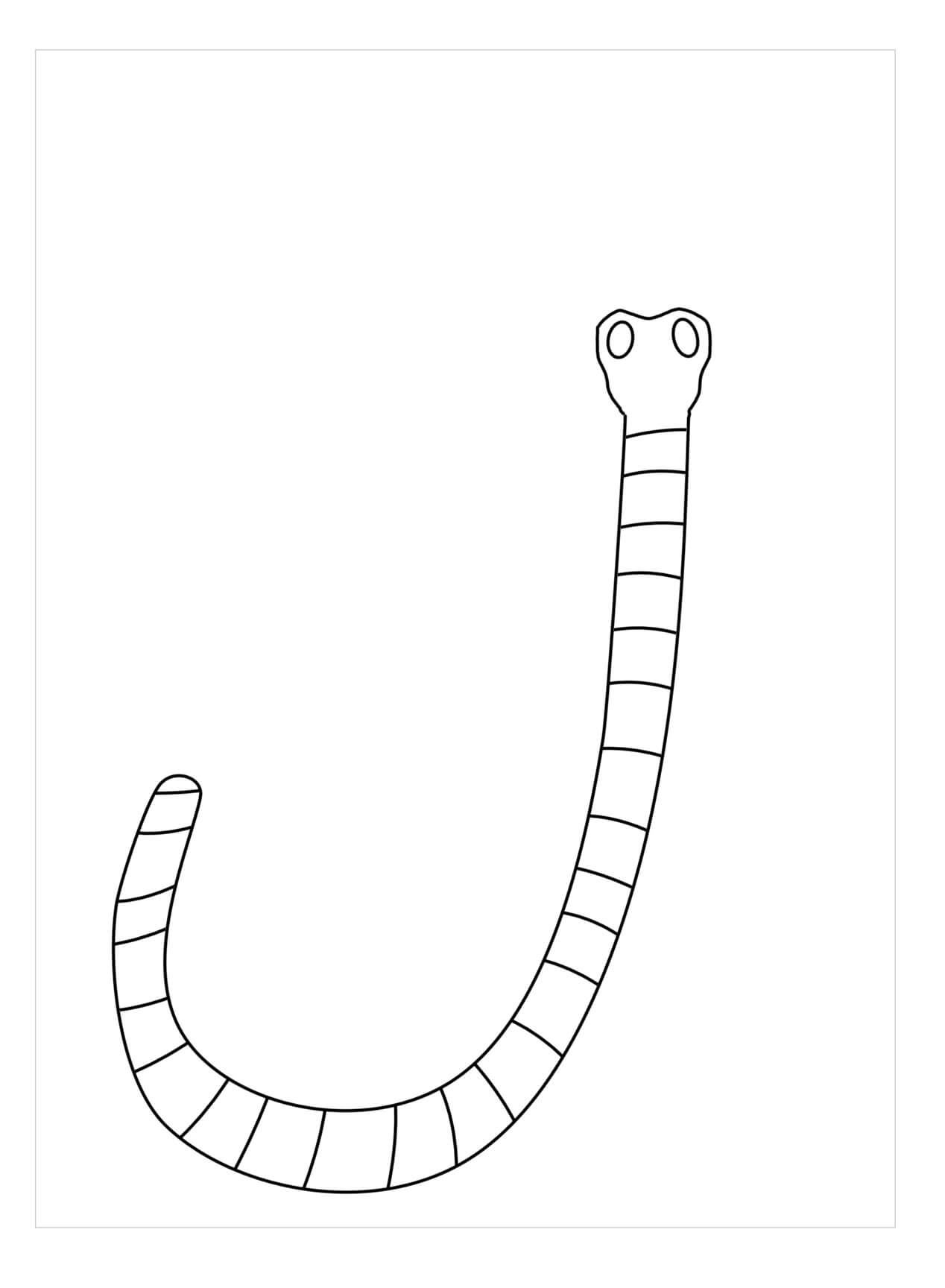 dibujo gusano en una manzana 1 para imprimir y colorear