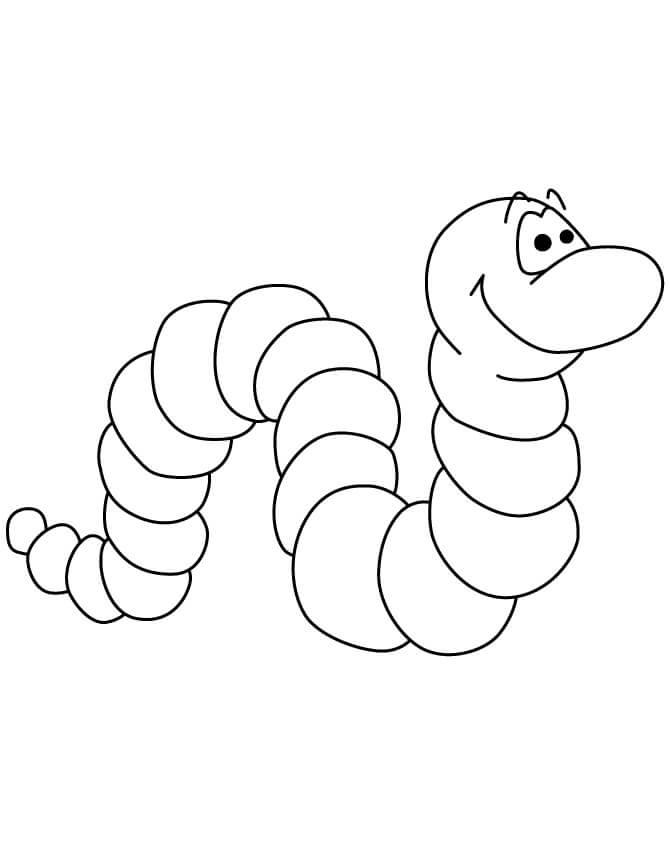 dibujo gusanos de dibujo para imprimir y colorear