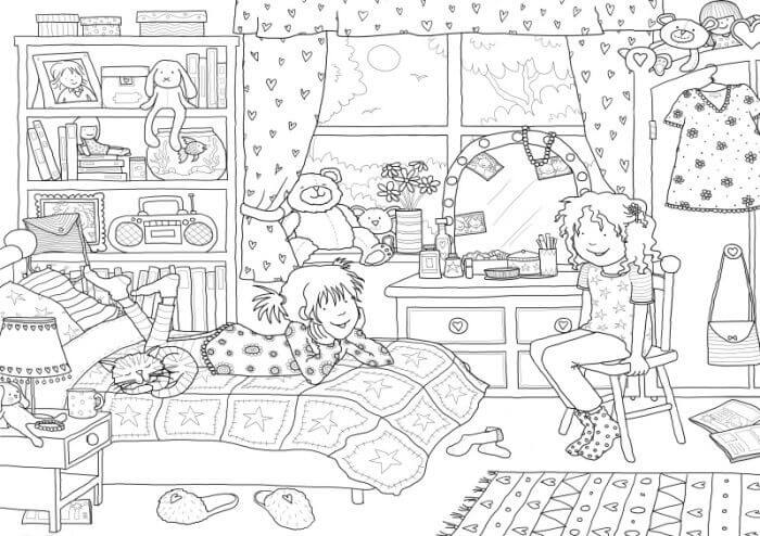 Habitación para Colorear