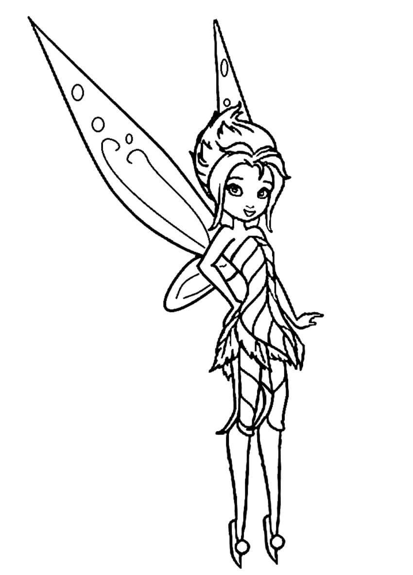 Dibujo de Bigaro de Hadas para Colorear y Imprimir