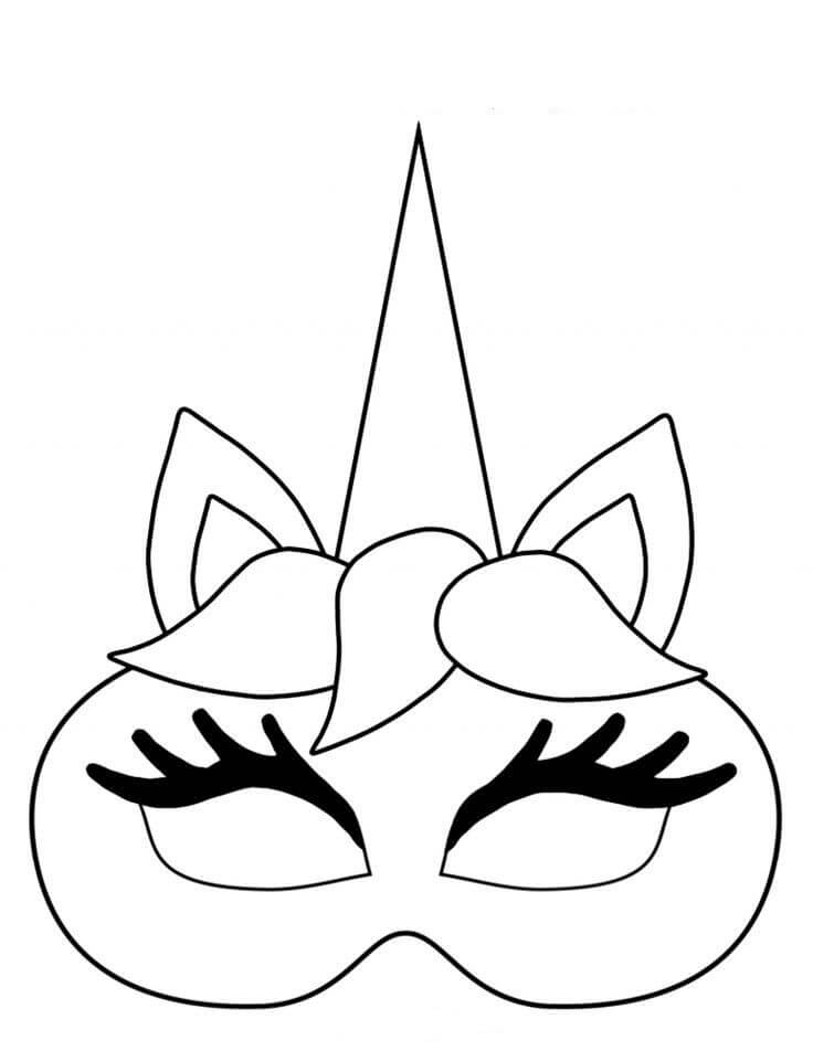Halloween Mask para Colorear