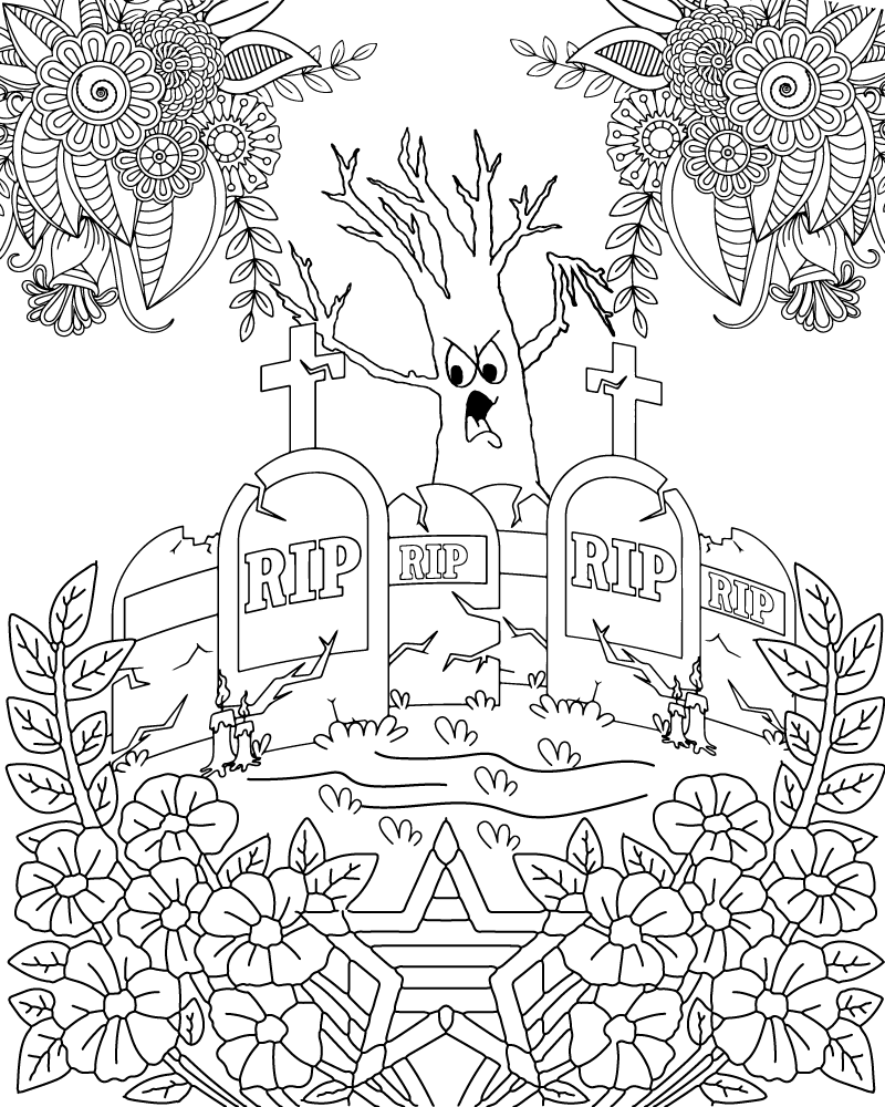Halloween para Adultos para Colorear