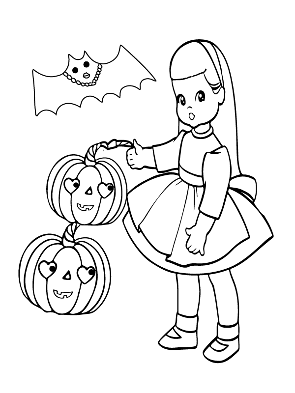 Halloween Preescolar para Colorear