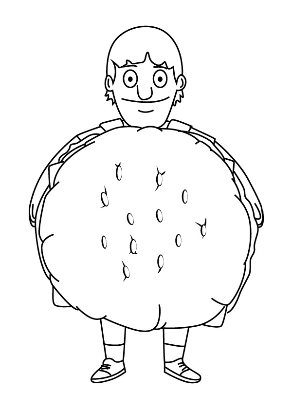 Dibujo de Gene Belcher para Colorear y Imprimir