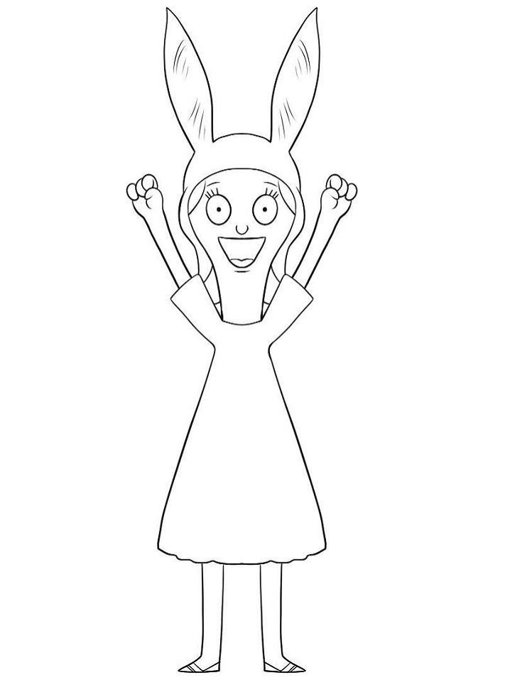 Dibujo de Louise Belcher para Colorear y Imprimir
