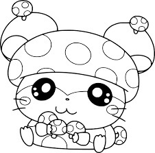 Hamster para Colorear