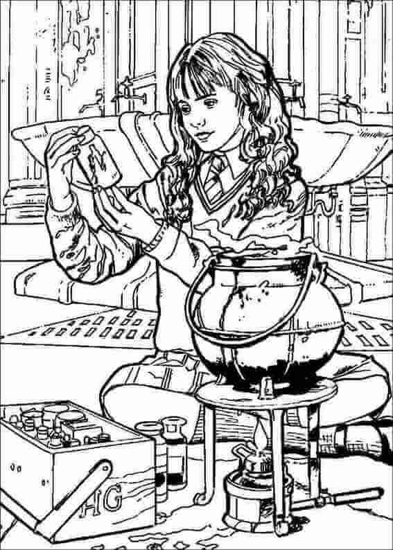 Dibujo de Buena Hermione Granger para Colorear y Imprimir