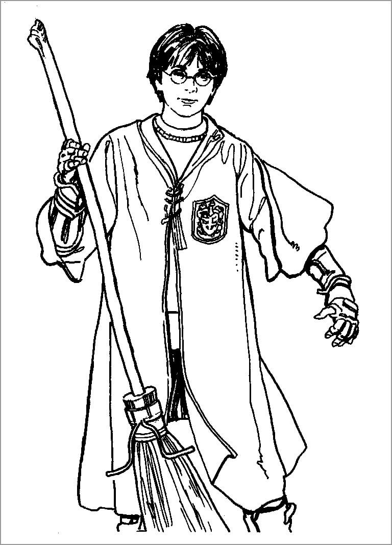 Dibujo de Dibujo Harry Potter para Colorear y Imprimir