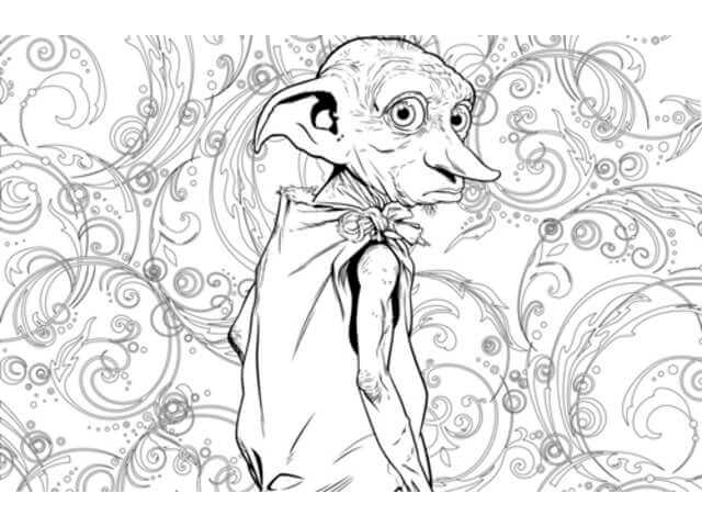Dibujo de Dobby Lindo para Colorear y Imprimir