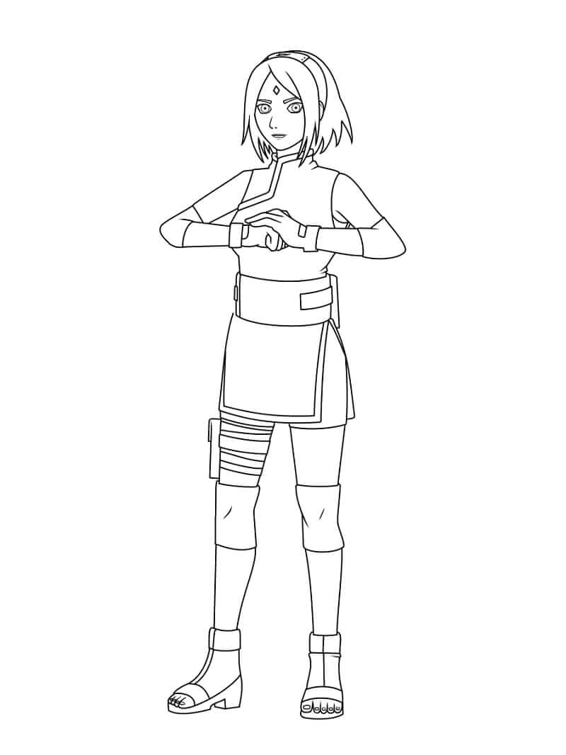 Dibujo de Mamá Sadara para Colorear y Imprimir